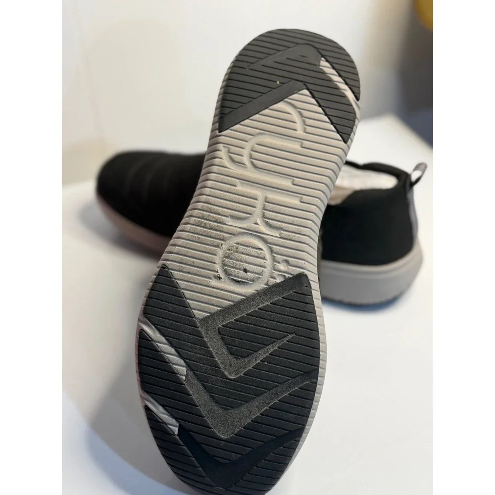 Ryka Pursuit Quilted Slip-Ons Black Walking Sneakers Shoes Womens 10W Wide‎